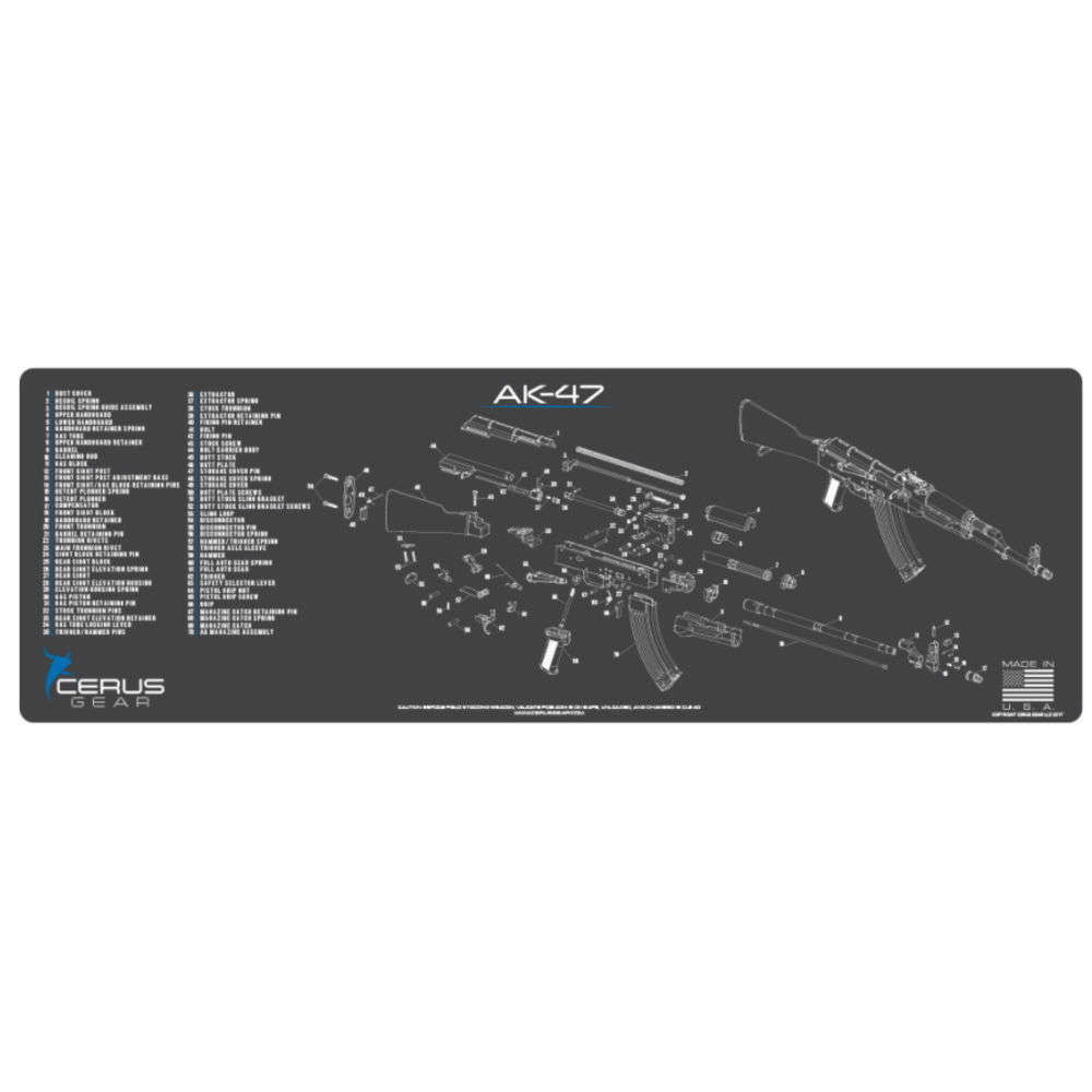 Cleaning Equipment Cerus Gear 4.50" AK-47 SCHEMATIC GRAY • Model: 4.50"